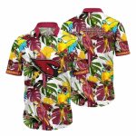 Parrot Paradise Arizona Cardinals Exotic Bird Hawaiian Shirt