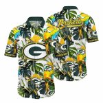Parrot Paradise Green Bay Packers Exotic Birds Hawaiian Shirt