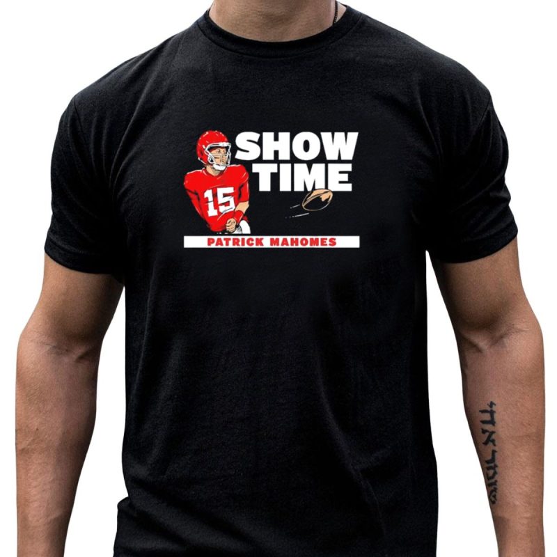 Patrick Mahomes Showtime Kansas City Chiefs Number 15 Football T Shirt T Shirt 1 1