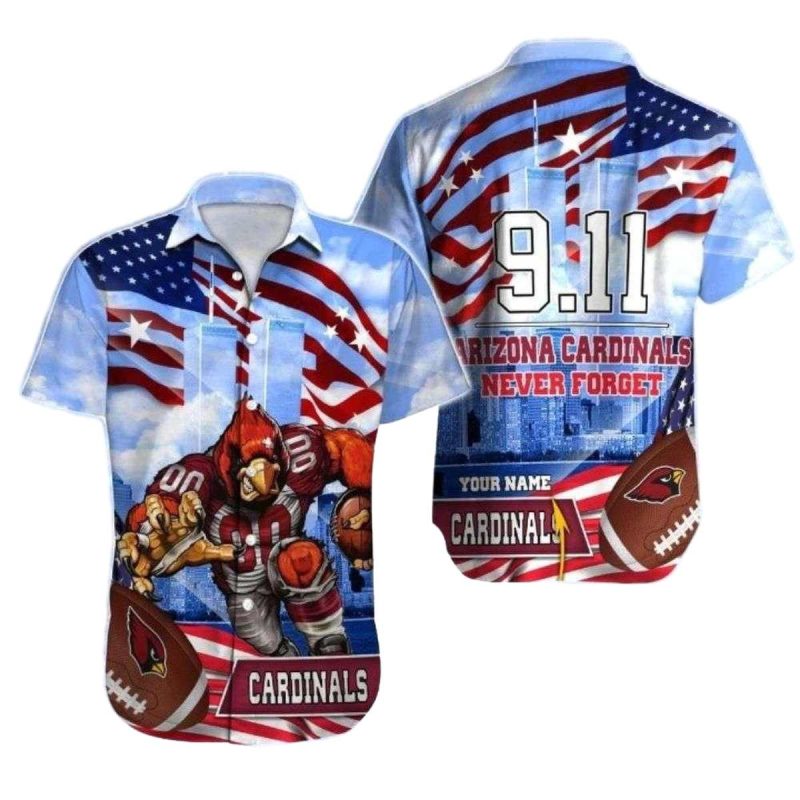 Patriotic Cardinals Tribute Nfl Arizona Cardinals Hawaiian Shirt 1