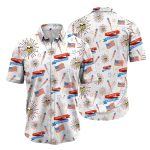 Patriotic Fanfare Minnesota Vikings 4th Of July Hawaiian Shirt