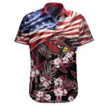 Patriotic Pass Arizona Cardinals Hawaiian Shirt Stars Stripes Tropical Edition