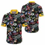 Patriotic Play Green Bay Packers American Spirit Hawaiian Shirt