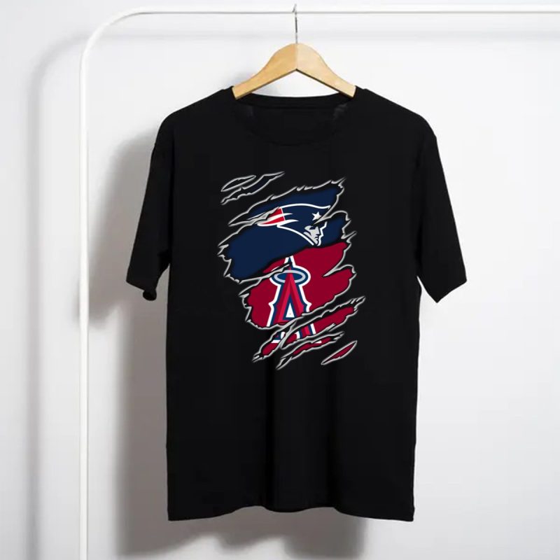 Patriots And Angels Nfl Mlb Mashup T Shirt T Shirt 1