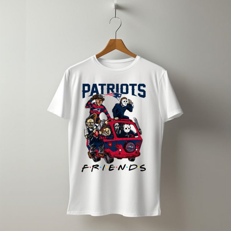 Patriots Friends Halloween Horror Icons In New England Team Van T Shirt T Shirt 1