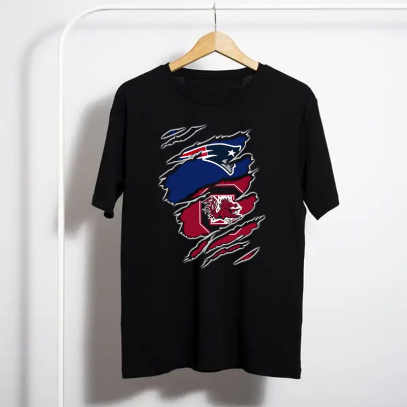 Patriots Gamecocks Logo Mashup T Shirt T Shirt 1