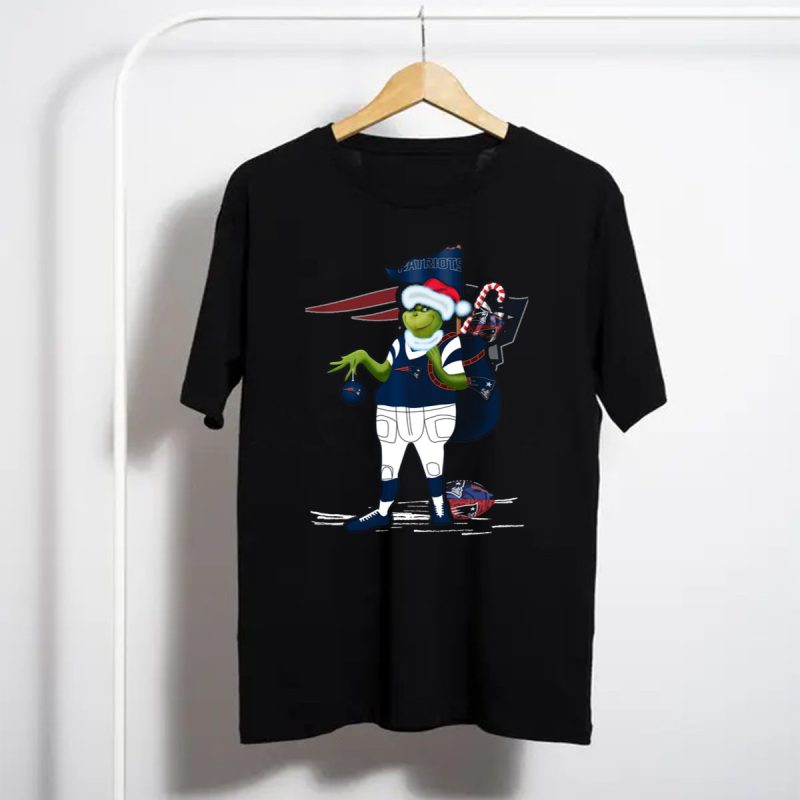 Patriots Grinch Christmas Football Sack Fan T Shirt T Shirt 1