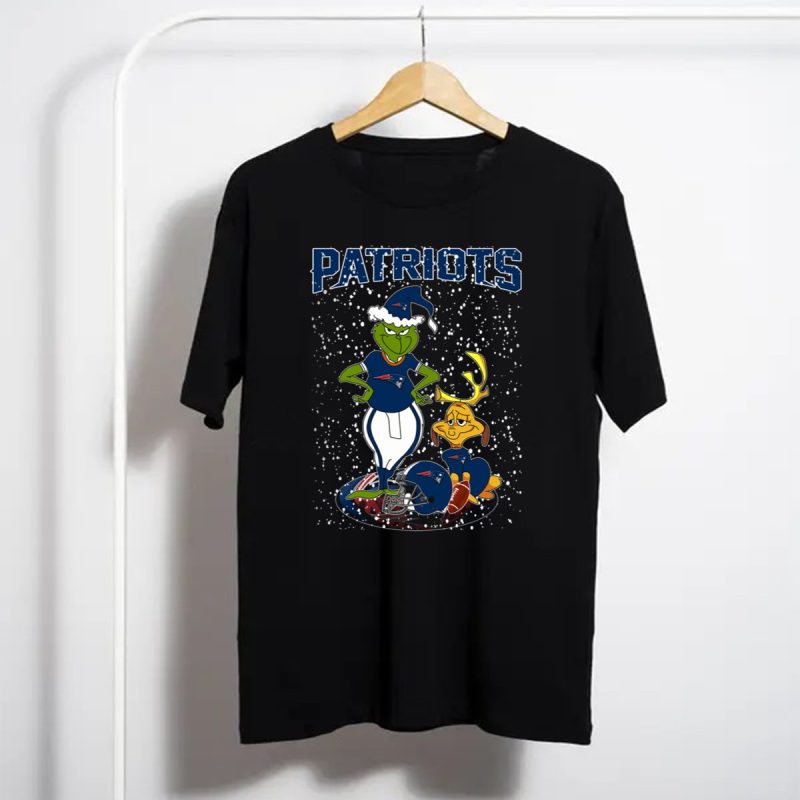 Patriots Grinchxmas New England Holiday Football Gear T Shirt T Shirt 1