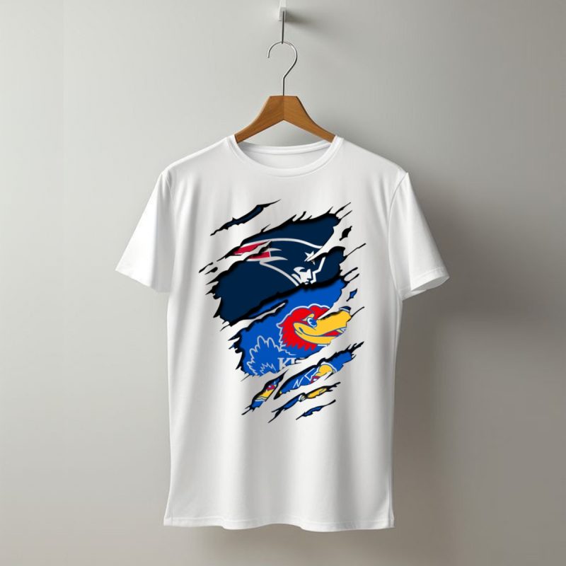 Patriots Jayhawks Kansas Fusion Sports Fan T Shirt T Shirt 1