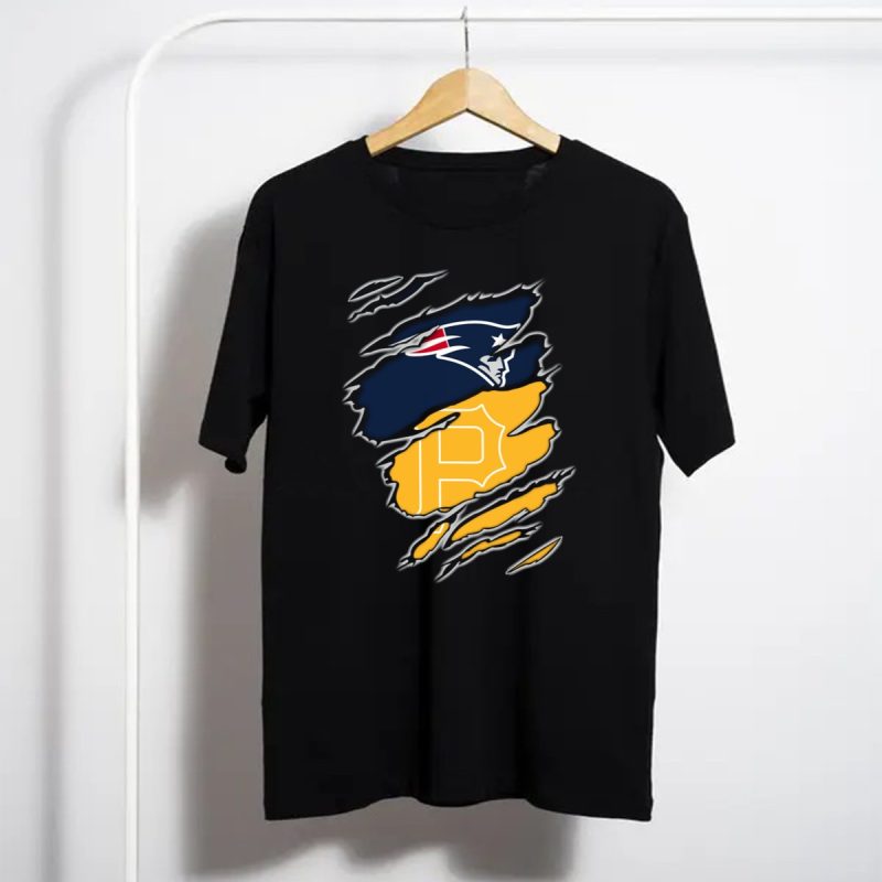 Patriots Logo And Pirates Monogram Fusion T Shirt T Shirt 1