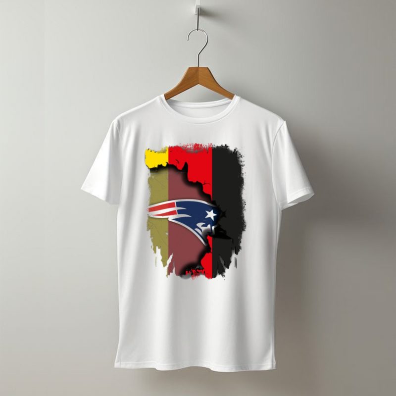 Patriots Logo On Germany Flag Background Together T Shirt T Shirt 1