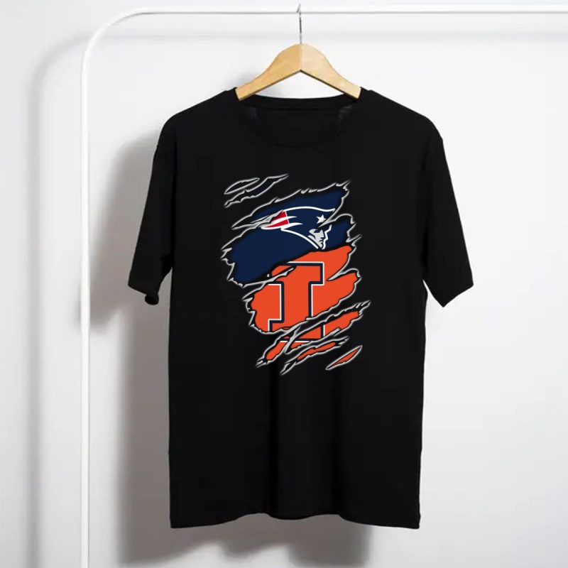 Patriots Logo Over Illinois Fighting Illini T Shirt T Shirt 1