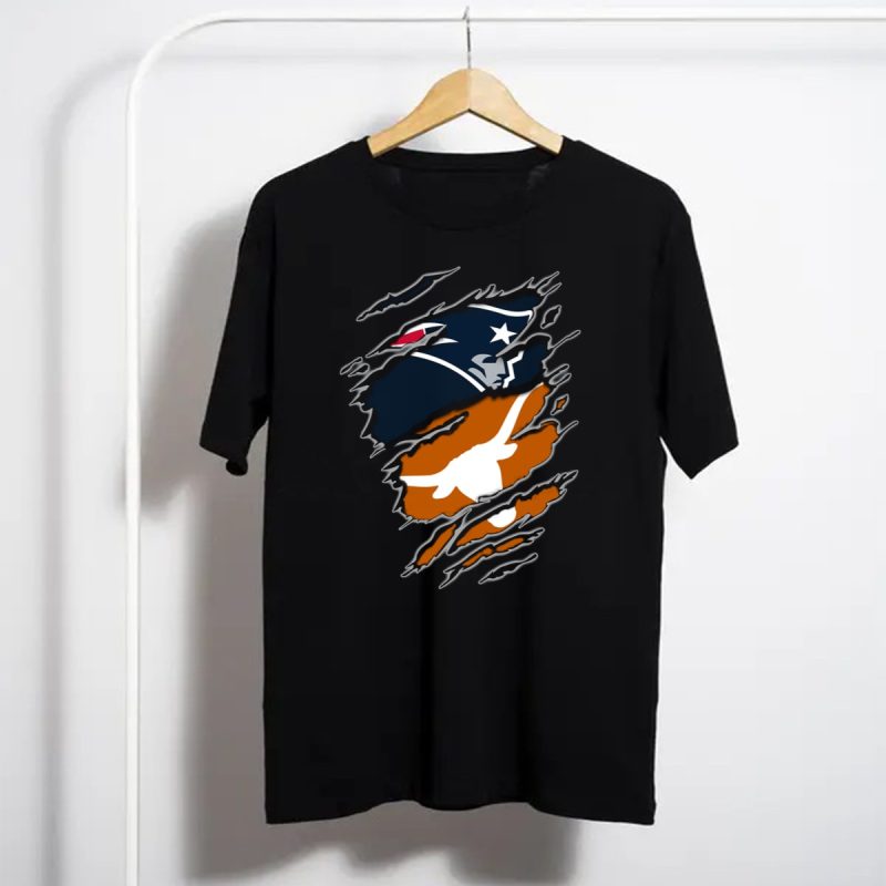 Patriots Longhorns Fusion Icon Split T Shirt T Shirt 1