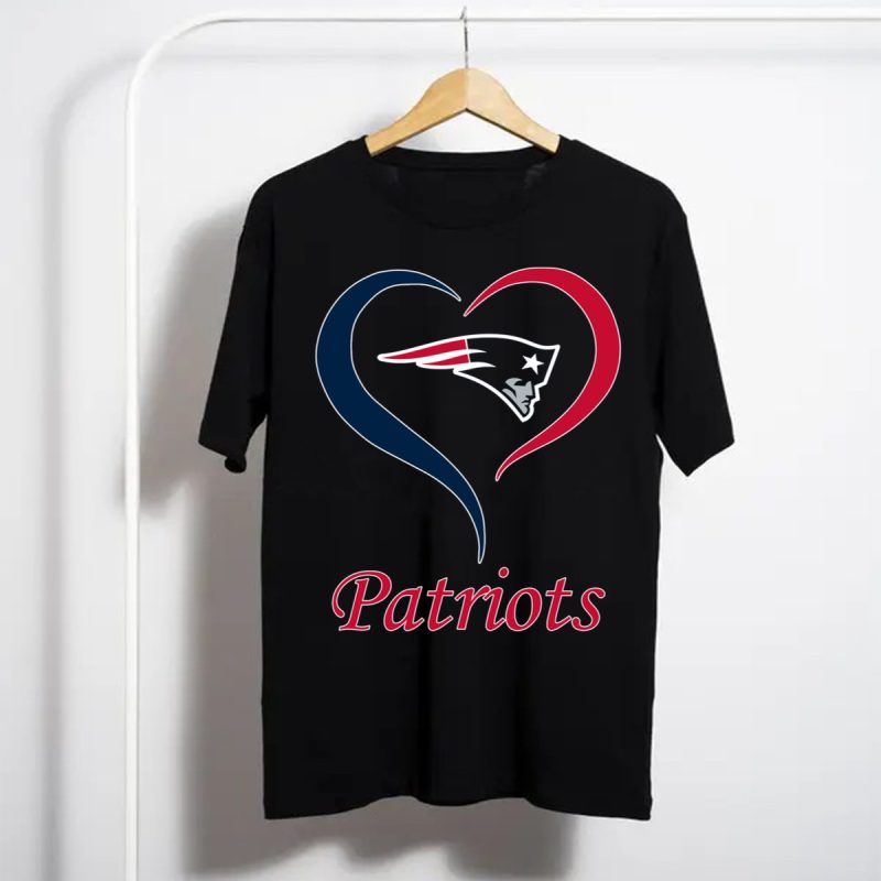 Patriots New England Heart T Shirt T Shirt 1