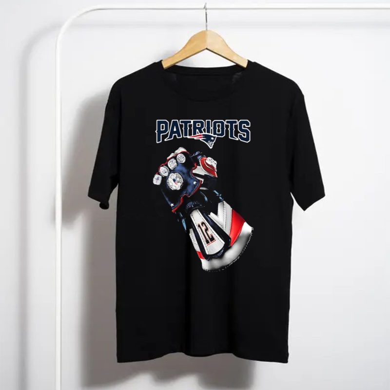 Patriots New England Infinity Gauntlet Football Tribute With Number 12 T Shirt T Shirt 1