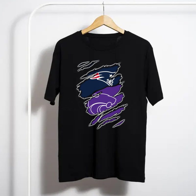 Patriots New England Kansas State Wildcats Collaboration T Shirt T Shirt 1