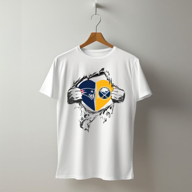 Patriots Sabres Heart Logo T Shirt T Shirt 1