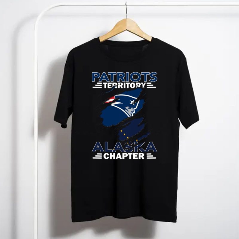 Patriots Territory Alaska Chapter New England Patriots Alaska Flag T Shirt T Shirt 1