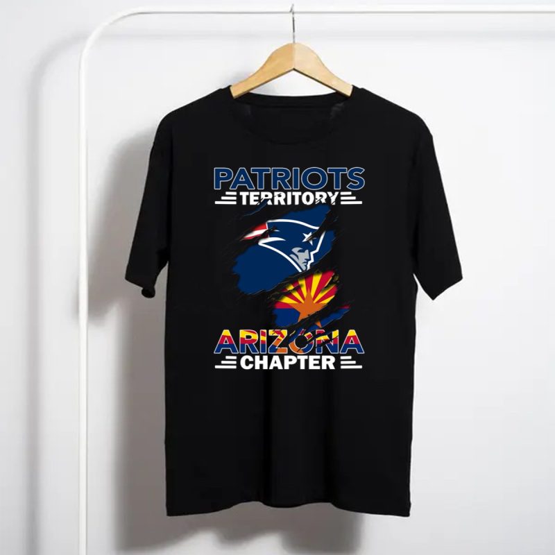 Patriots Territory Arizona Chapter Logo New England Patriots Fan Club T Shirt T Shirt 1