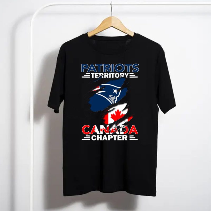 Patriots Territory Canada Chapter Maple Leaf Flag Nfl T Shirt T Shirt 1