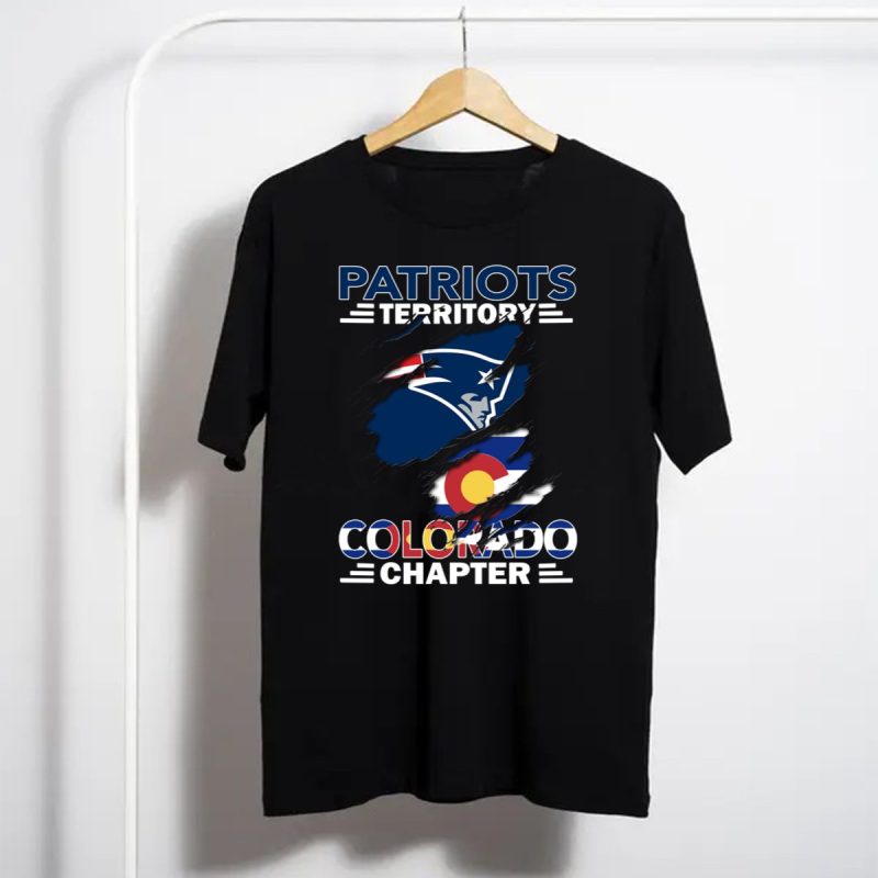 Patriots Territory Colorado Chapter New England Patriots Logo Colorado Flag T Shirt T Shirt 1