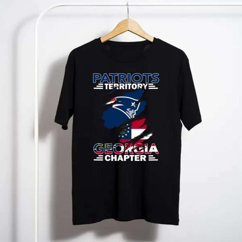 Patriots Territory Georgia Chapter New England Flag Fusion T Shirt T Shirt 1