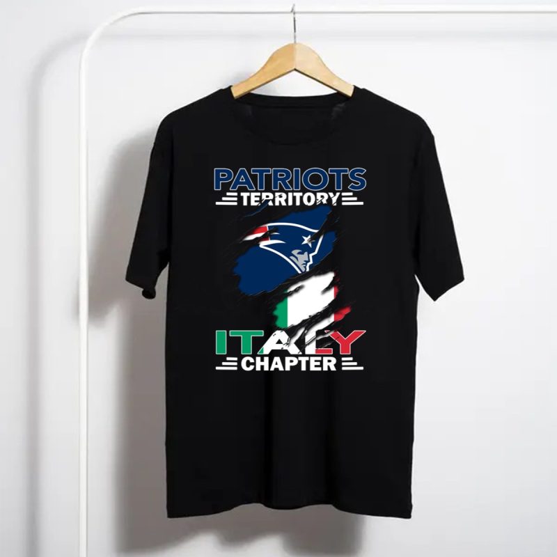 Patriots Territory Italy Chapter New England Logo Italian Flag T Shirt T Shirt 1