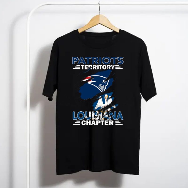 Patriots Territory Louisiana Chapter New England Patriots Louisiana State Fan Club T Shirt T Shirt 1