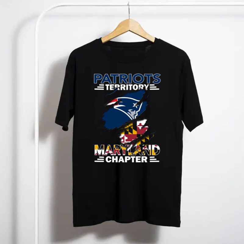 Patriots Territory Maryland Chapter Logo With State Flag Colors T Shirt T Shirt 1