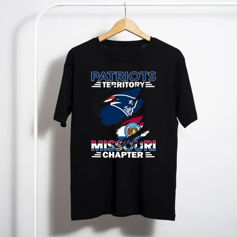 Patriots Territory Missouri Chapter New England Football Flag T Shirt T Shirt 1