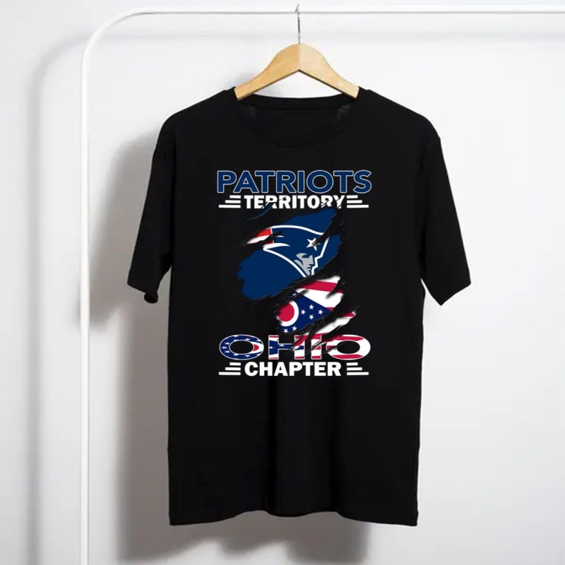 Patriots Territory Ohio Chapter Logo With American And Ohio Flag Elements T Shirt T Shirt 1