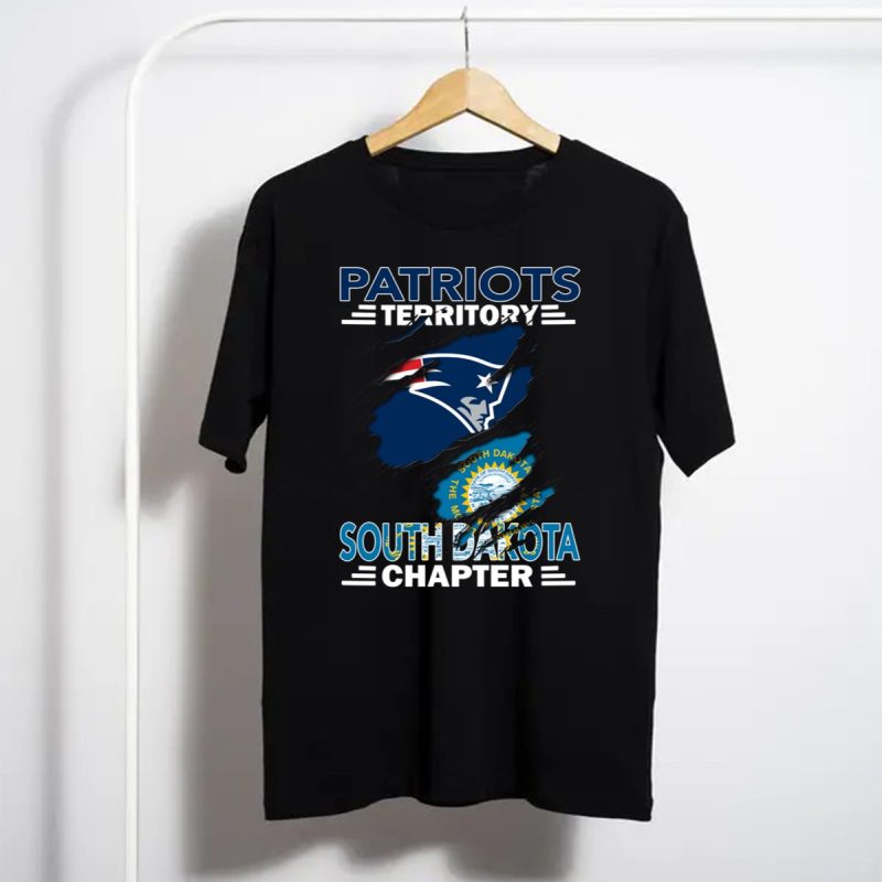 Patriots Territory South Dakota Chapter New England Patriots Logo And South Dakota Seal T Shirt T Shirt 1