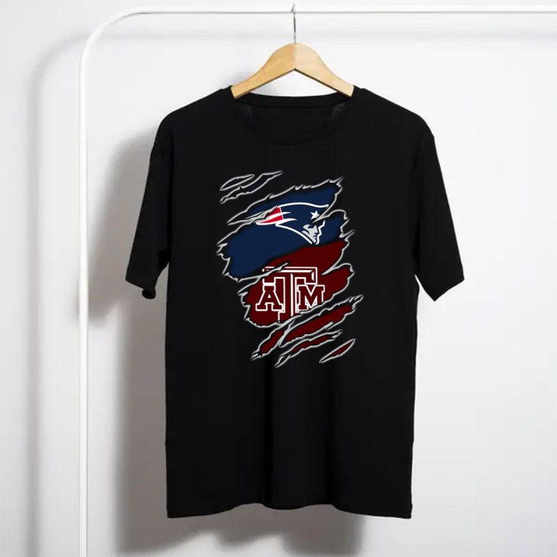 Patriots Texas Am Aggies Logo Fusion T Shirt T Shirt 1