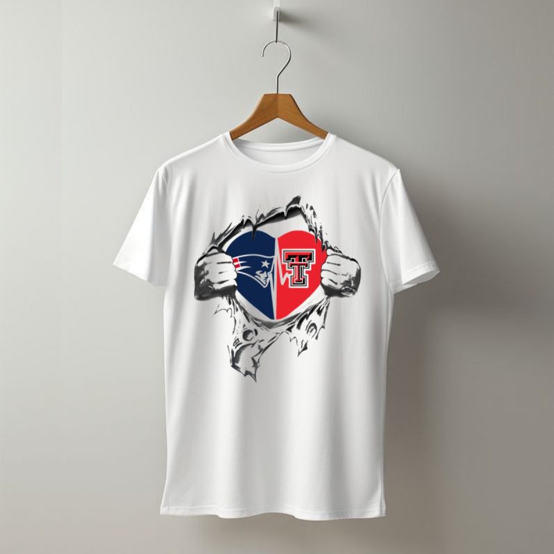 Patriots Texas Tech Heartbreaking Pride In My Heart With Torn Hands T Shirt T Shirt 1