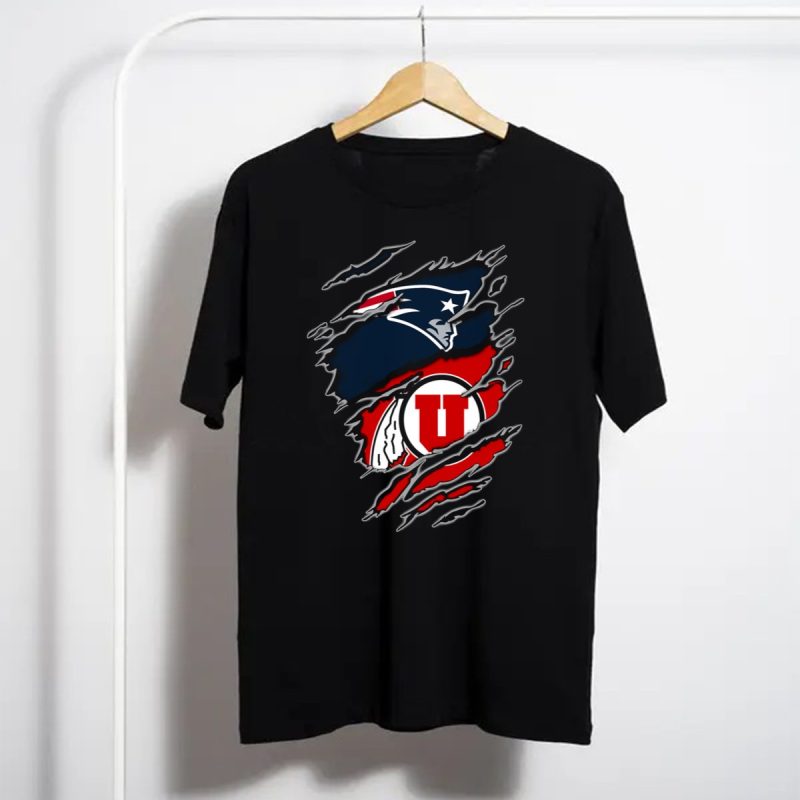Patriots Utes Scratch Design Logo Fusion T Shirt T Shirt 1