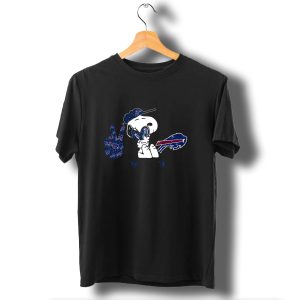 Peace Love Bills Snoopy Buffalo Bills T-Shirt
