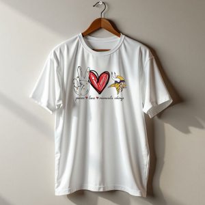 Peace Love Minnesota Vikings T Shirt