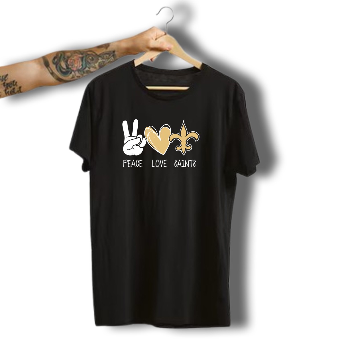 Peace-Love-Saints-Hippie-New-Orleans-Mardi-Gras-T-Shirt-1_t-shirt-3_4