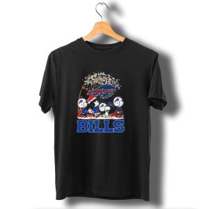 Peanuts Characters Buffalo Bills Nfl Christmas Its The Most Wonderful Time Of The Year T-Shirt