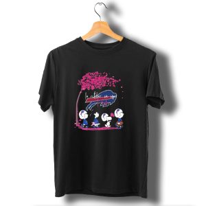 Peanuts Characters Buffalo Bills October Pink T-Shirt