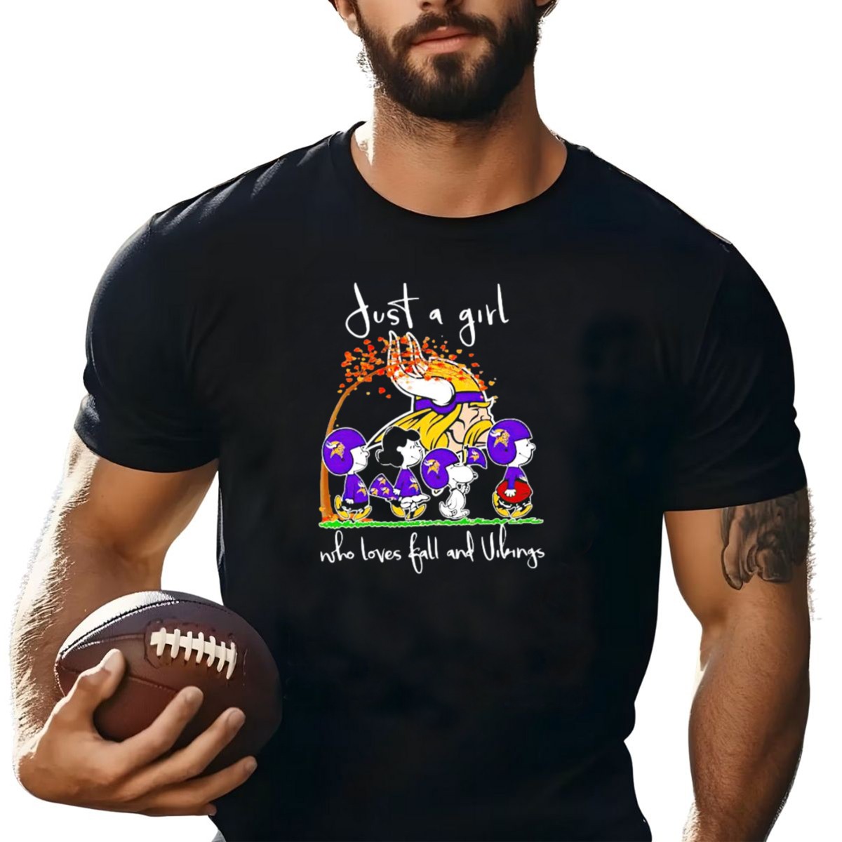 Peanuts-Characters-Just-A-Girl-Who-Loves-Fall-And-Vikings-With-Autumn-Tree-And-Football-Helmets-T-Shirt-1_t-shirt-4_5