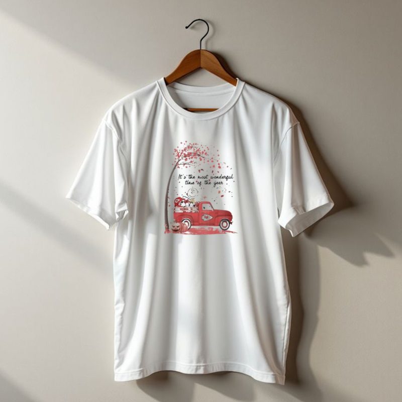 Peanuts Characters Kansas City Chiefs Halloween Truck T Shirt T Shirt 1 1