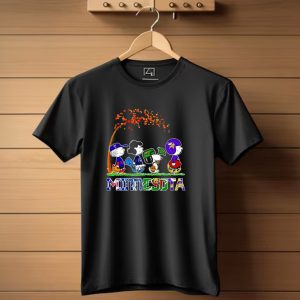 Peanuts Characters Minnesota Twins Vikings Wild Timberwolves Fall T Shirt