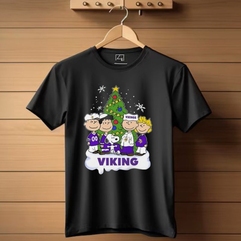 Peanuts Characters Minnesota Vikings Christmas 2024 Viking T Shirt 1 T Shirt 1