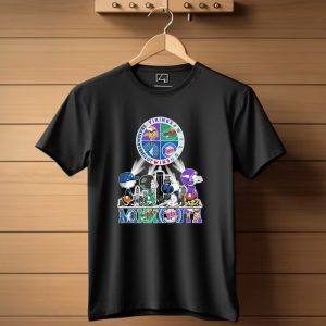 Peanuts Characters Minnesota Vikings Timberwolves Wild Twins Walking In Minnesota T Shirt