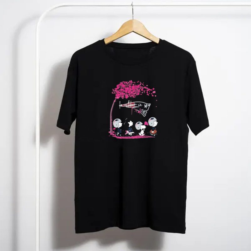 Peanuts Characters New England Patriots October We Wear Pink T Shirt T Shirt 1