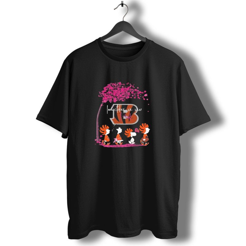 Peanuts Cincinnati Bengals In October We Wear Pink T Shirt 1 T Shirt 1