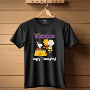 Peanuts Minnesota Vikings Nfl Football Snoopy Charlie Brown Happy Thanksgiving T Shirt