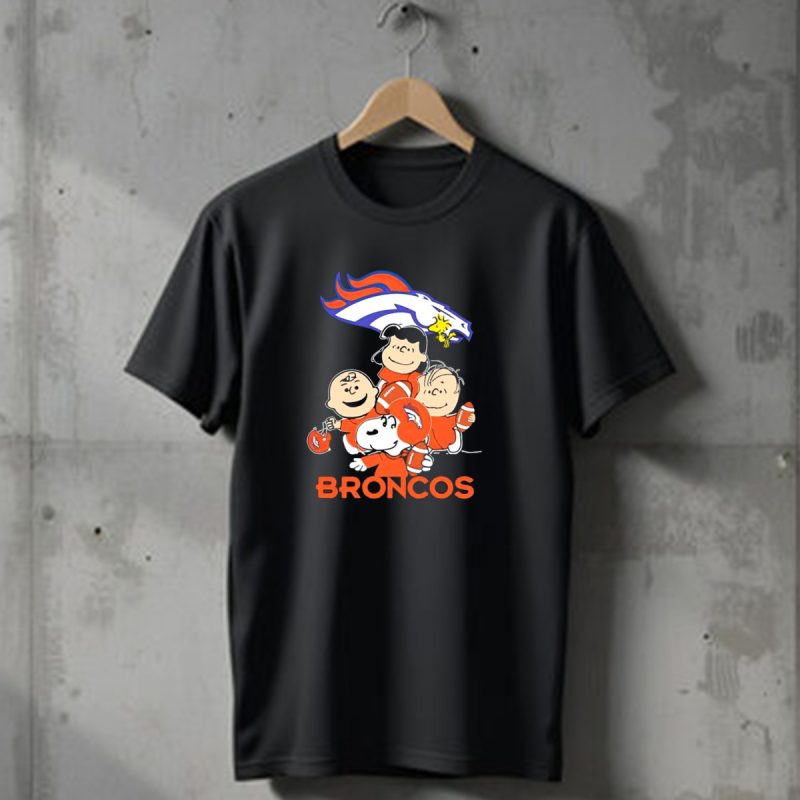 Peanuts Snoopy Denver Broncos Charlie Brown Lucy Linus T Shirt 1 T Shirt 1