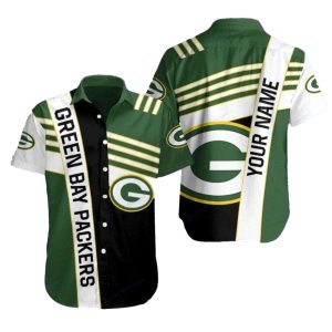 Personalized Abstract Art Green Bay Packers Hawaiian Shirt